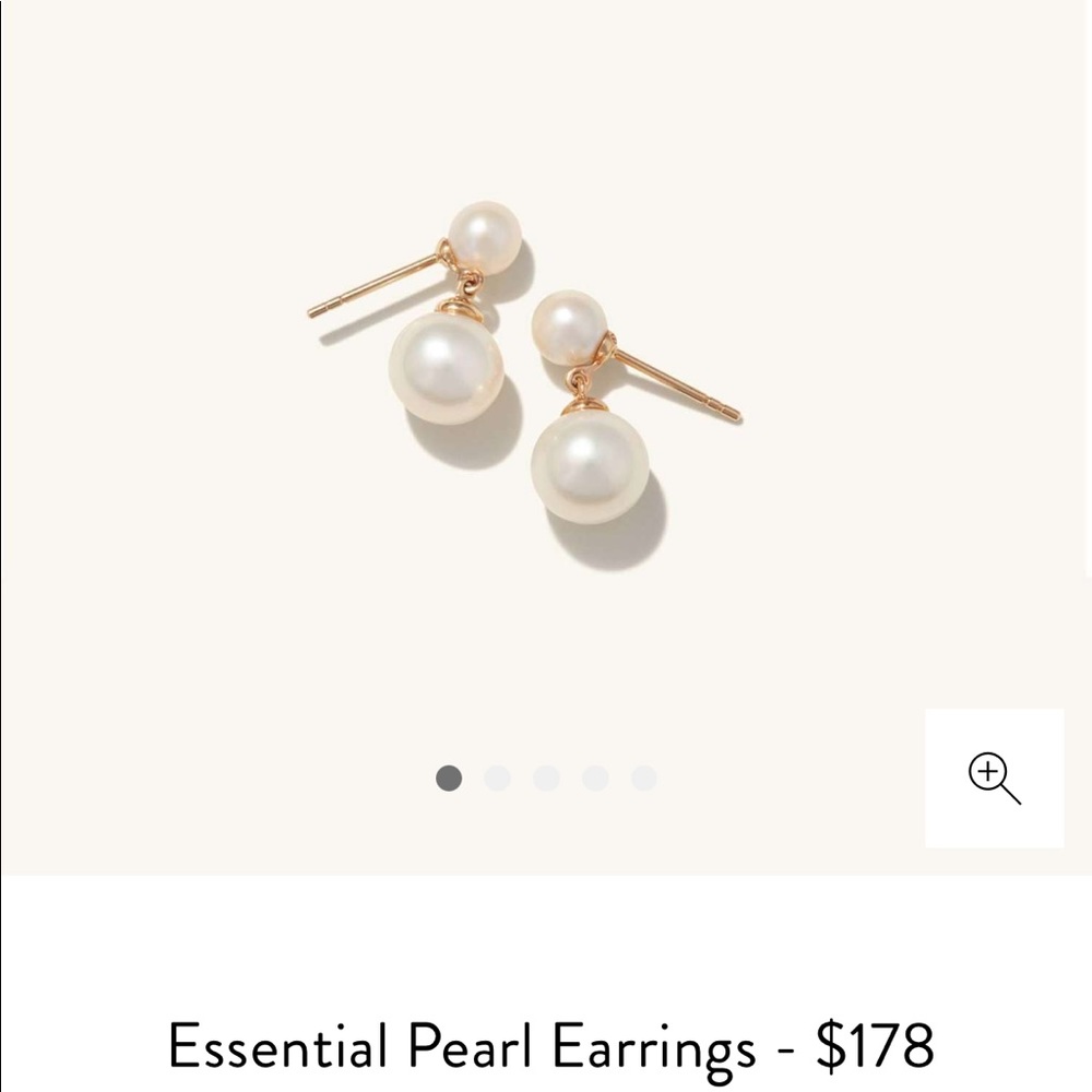 Mejuri Pearl earrings